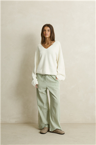 Rhythm KIRRI CHECK PANT, FOREST GREEN