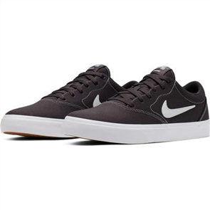 Nike SB Charge Solarsoft Textile Skate Shoe, THUNDER GREY/WHITE-THUNDER GREY