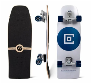 SmoothStar Connor (S) 31” Thruster D Surf Skateboard,Grey/ Navy