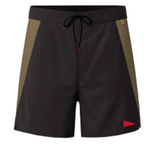 FLORENCE MARINE X Cordura Airtex Boardshort, Black/Tan