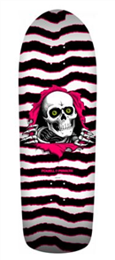 Powell Peralta Old School Ripper Deck, White / Pink, Shape 144