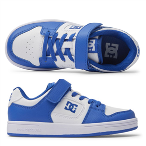 DC MANTECA 4 V SN Skate Shoe, WHITE/BLUE
