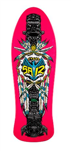 Powell Peralta Steve Saiz Totem Deck, Pink, Shape 282 10"