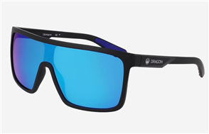 Dragon Alliance Momentum H20 Polarized Sunglasses, Matte Black/ LL Blue