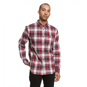 DC Northboat Long Sleeve Mens Shirt, Tango Red