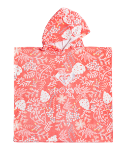 Roxy 100% Cotton Kids Stay Magical Hooded Towel, Shell Pink Reef Dreams
