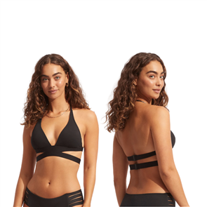 Seafolly Collective Halter Bra, Black