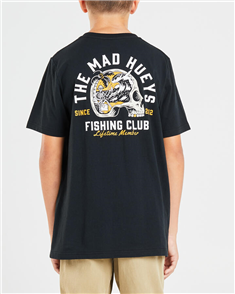The Mad Hueys HUEYS FISHING CLUB BOYS TEE, BLACK