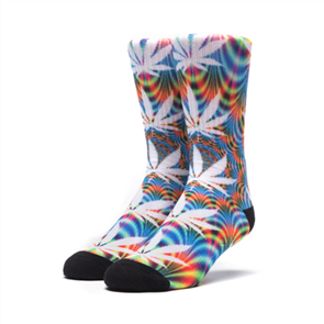HUF Mens Plantlife All The Lights Socks, 1 Pack, Blue