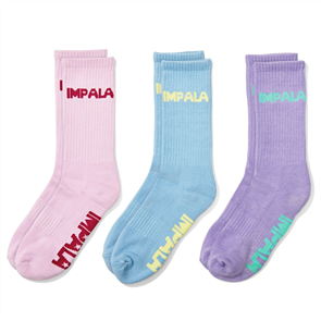 Impala Skate Sock 3 pack, Pastel