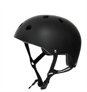 Industrial Skateboard Helmet, Black