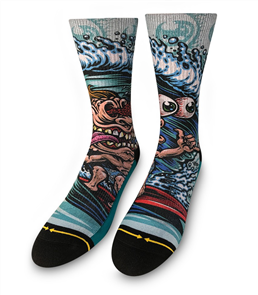Merge4 Mens Jimbo Phillips - Surf Freak Mens Socks