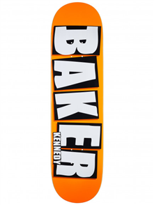 Baker Kennedy Brand Name Neon Org Deck, Size 8.125