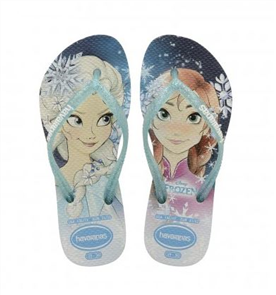 Havaianas Toddler Slim Frozen 0198 Jandal, White/ White