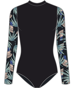 Patagonia L/S Swell Seeker 1pc Swimsuit, Black