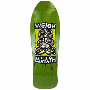 Vision LEE RALPH TIKI DECK, Green Satin, Size 10.0"