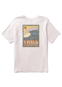 Vissla Peaky Swell Vintage SS Tee, White