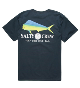 Salty Crew Mahi Short Sleeve T Shirt, Navy