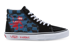 Vans SKATE SK8-HI (KROOKED BY NATAS FOR RAY) SHOE, Blue