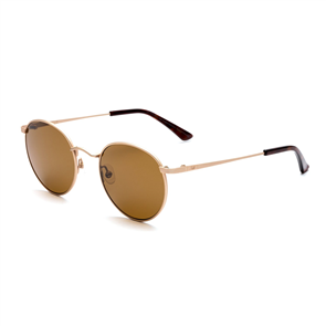 OTIS Flint Sunglasses, Brushed Gold/Brown