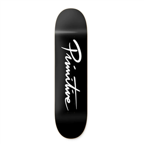 Primitive Skateboards Primitive Nuevo Script Core Black, Black, Size 8.0"