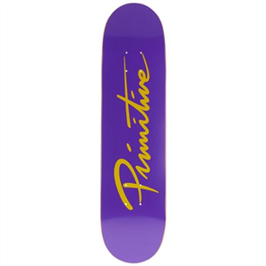 Primitive Skateboards Primitive Nuevo Script Core Purple, Purple, Size 8.25"