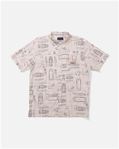 Salty Crew Whaler Ss Button Up, Bone