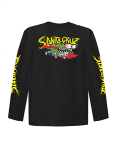 Santa Cruz MEEK SC SLASHER L/S YOUTH REGULAR FIT TEE, BLACK