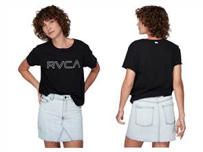 RVCA Keyline Rvca Box Tee, Black