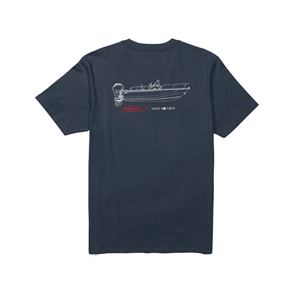Salty Crew Whaler Schematic Ss Tee, Navy