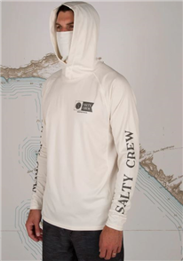 Salty Crew ALPHA FLAG PINNACLE + MASK, OFF WHITE