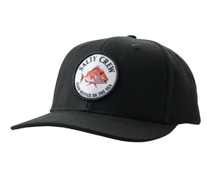 Salty Crew SNAP ATTACK 6 PANEL CAP, BLACK