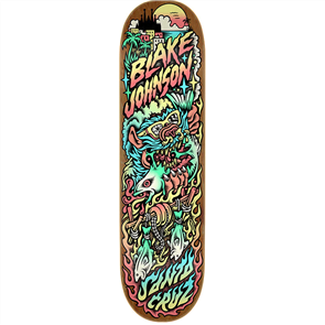 Santa Cruz Skate Johnson Beach Wolf Two, Multi, Size 8.375 x 32.0