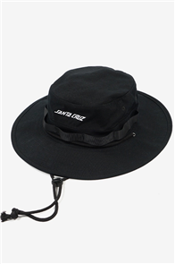 Santa Cruz JUNGLE BUCKET HAT, BLACK