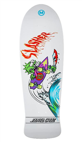 Santa Cruz Skate Meek OG Slasher Reissue, White, Size 10.1`" x 31.13"