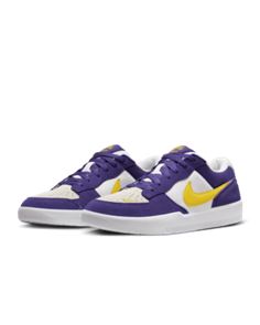 Nike SB Force 58 Skate Shoe, COURT PURPLE/AMARILLO-WHITE