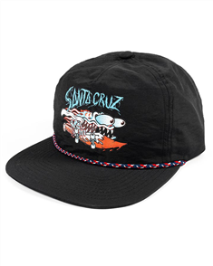 Santa Cruz DECODER SLASHER SNAP BACK CAP, BLACK