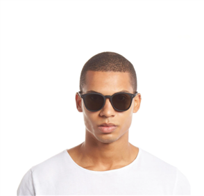 Le Specs BANDWAGON SUNGLASSES, BLACK RUBBER