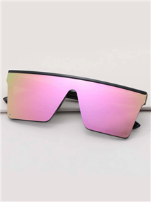 Blank Collective Flat Top Sunglasses, PinkLens/ Black