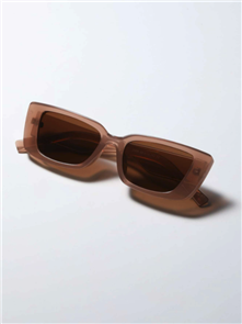 Blank Collective Acrylic Frame Sunglasses, BrownLens/ Brown