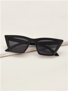 Blank Collective Cat Eye Sunglasses, Black/ Black