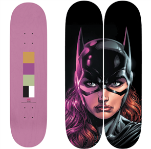 Color Bars Batgirl Skateboard Set, Size 8.25