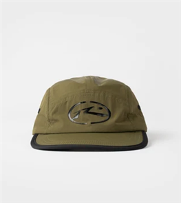 Rusty BRIGHT LIGHT NYLON 5 PANEL CAP, ARMY GRN