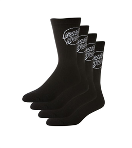 Santa Cruz Mens Mono Cruz Sock 4Pair, Black