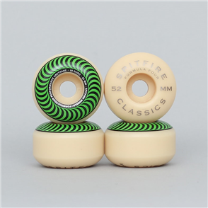 Spitfire F4 99 CLASSIC WHEELS, GREEN, 52MM