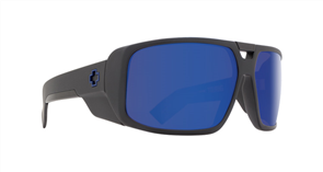 SPY Sunglasses Touring  Matte Black - Happy Bronze w/Blue Spectra