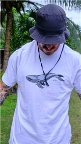 Quiksilver TOHORA SS TEE BY KEHU BUTLER, WHITE