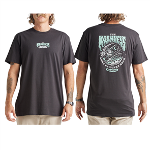 The Mad Hueys WAVE WIZARD TEE, VINTAGE BLACK