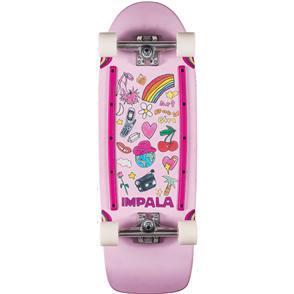 Impala LATIS CRUISER SKATEBOARD, 31.5 x 10" Pink