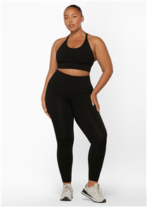 Lorna Jane LOTUS NO CHAFE FULL LENGTH LEGGINGS, BLACK